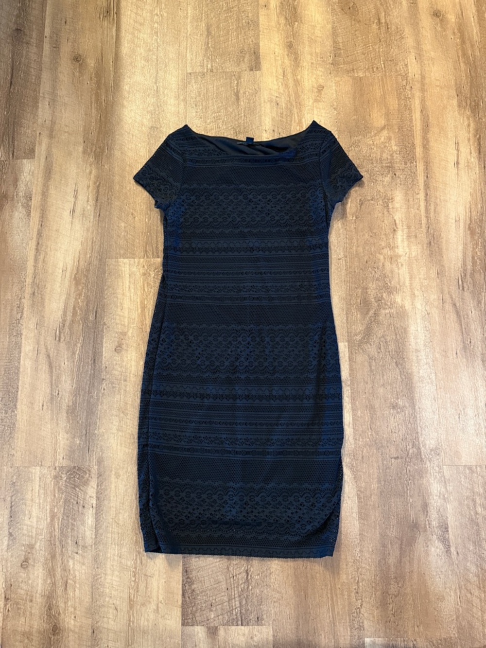 Banana Republic Black Lace Midi Sheath Dress